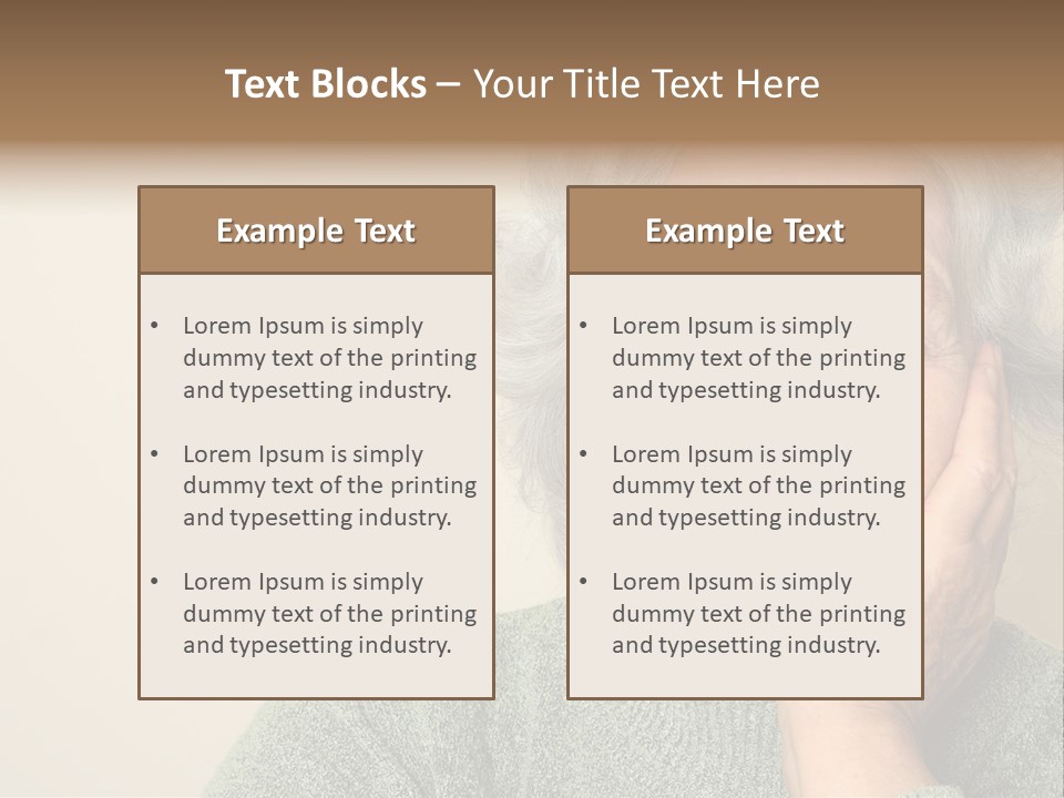 Old S Disabled PowerPoint Template