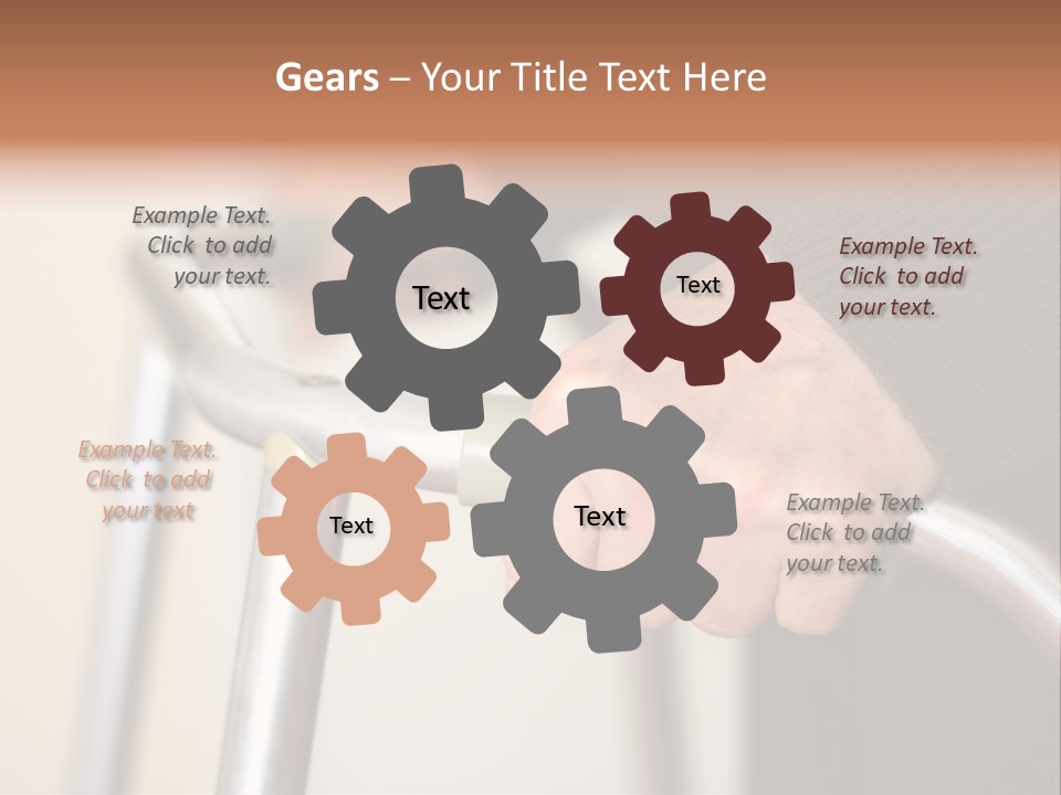 Walking Hospital People PowerPoint Template