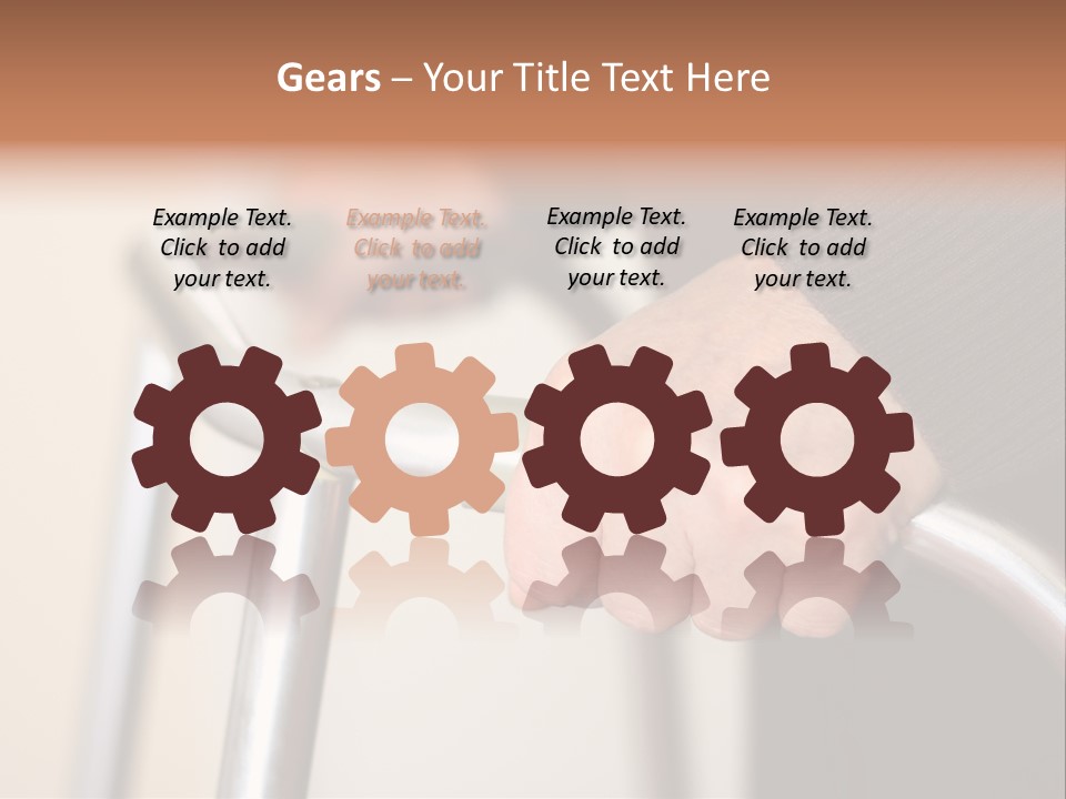 Walking Hospital People PowerPoint Template