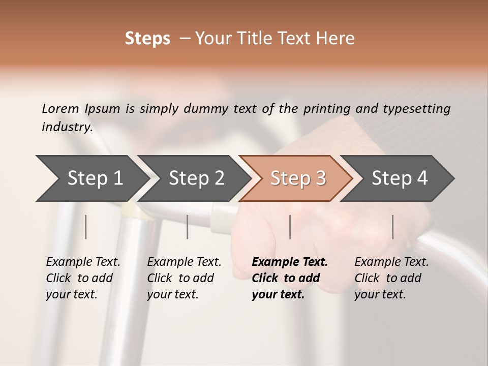Walking Hospital People PowerPoint Template