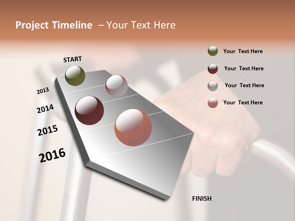 Walking Hospital People PowerPoint Template