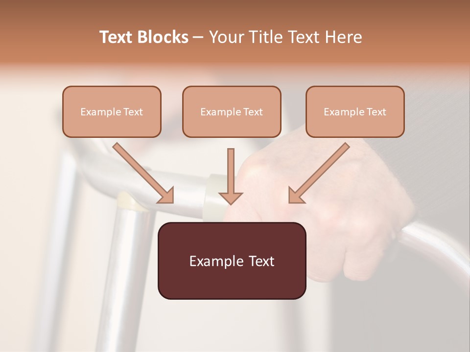 Walking Hospital People PowerPoint Template
