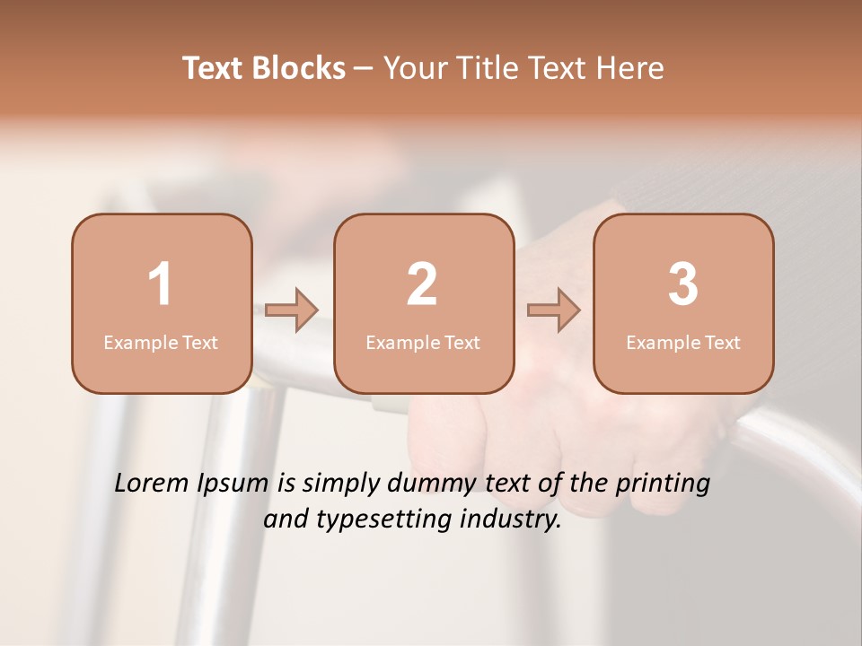Walking Hospital People PowerPoint Template