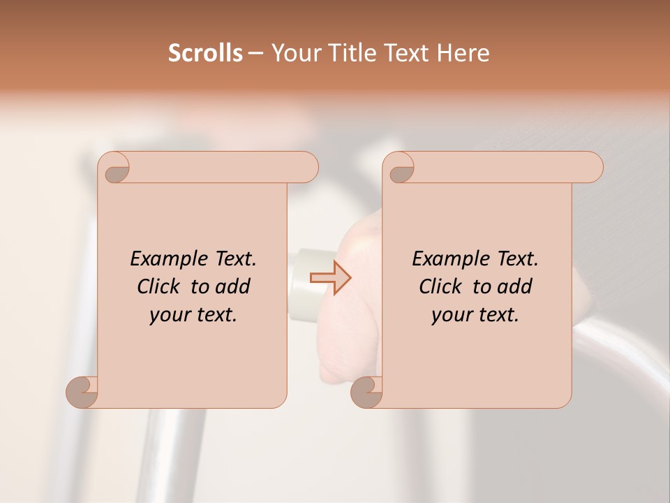 Walking Hospital People PowerPoint Template