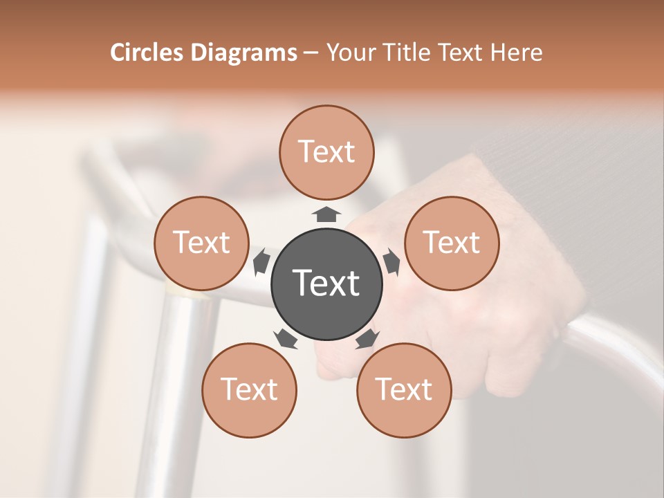 Walking Hospital People PowerPoint Template