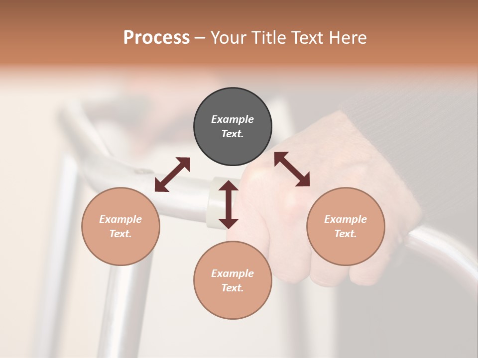 Walking Hospital People PowerPoint Template