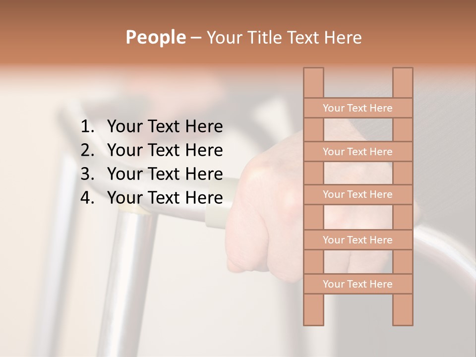 Walking Hospital People PowerPoint Template
