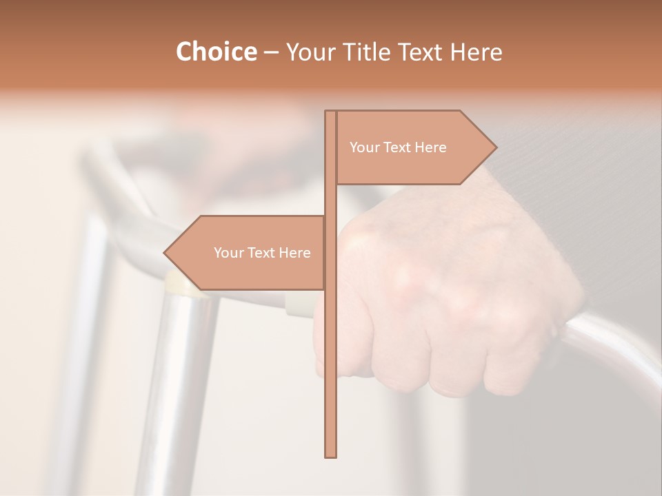Walking Hospital People PowerPoint Template