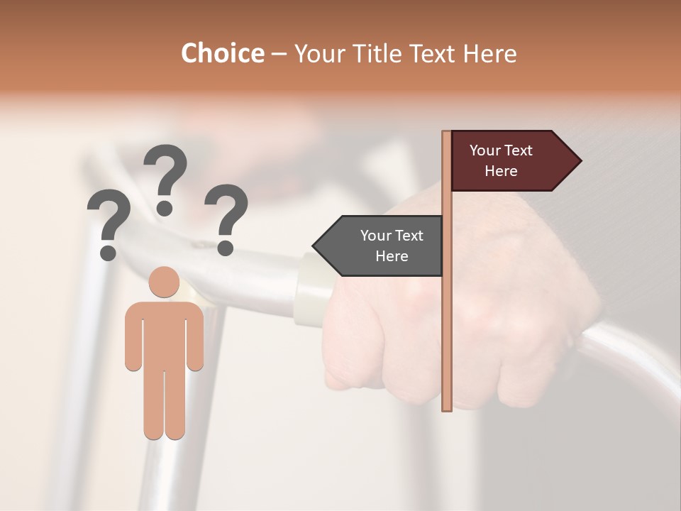 Walking Hospital People PowerPoint Template