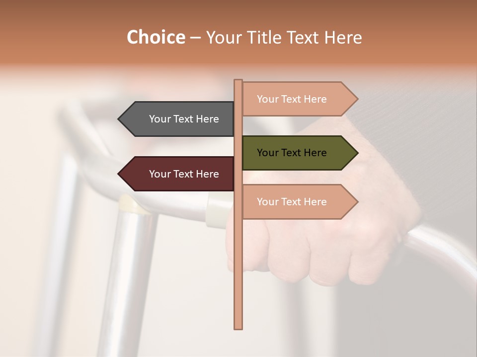 Walking Hospital People PowerPoint Template
