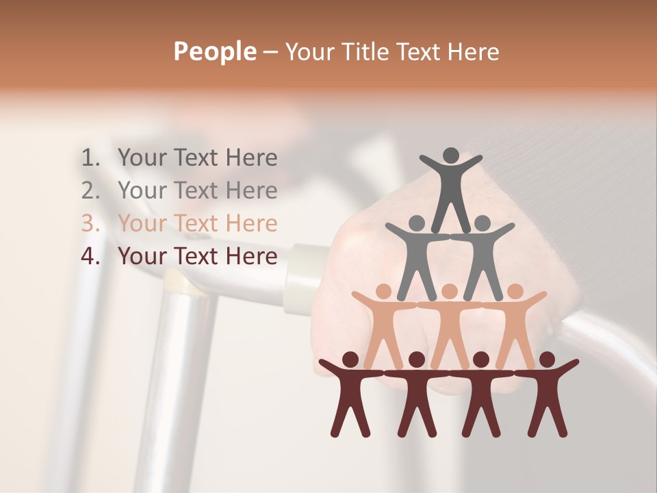 Walking Hospital People PowerPoint Template