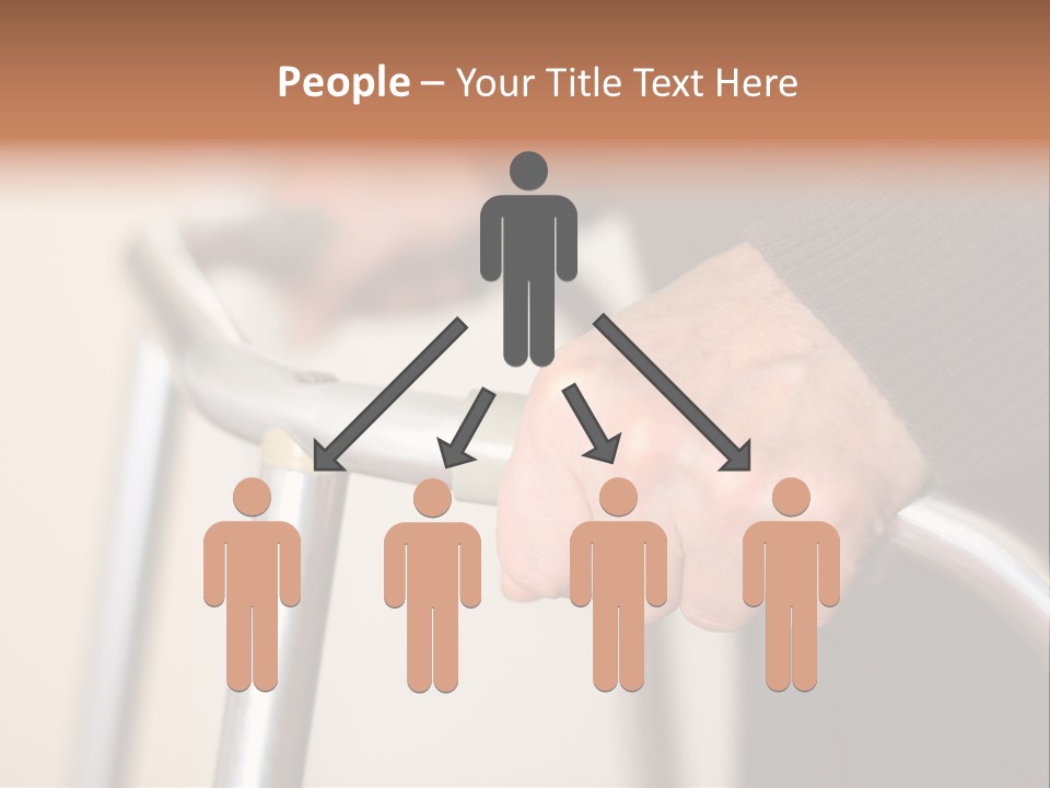 Walking Hospital People PowerPoint Template