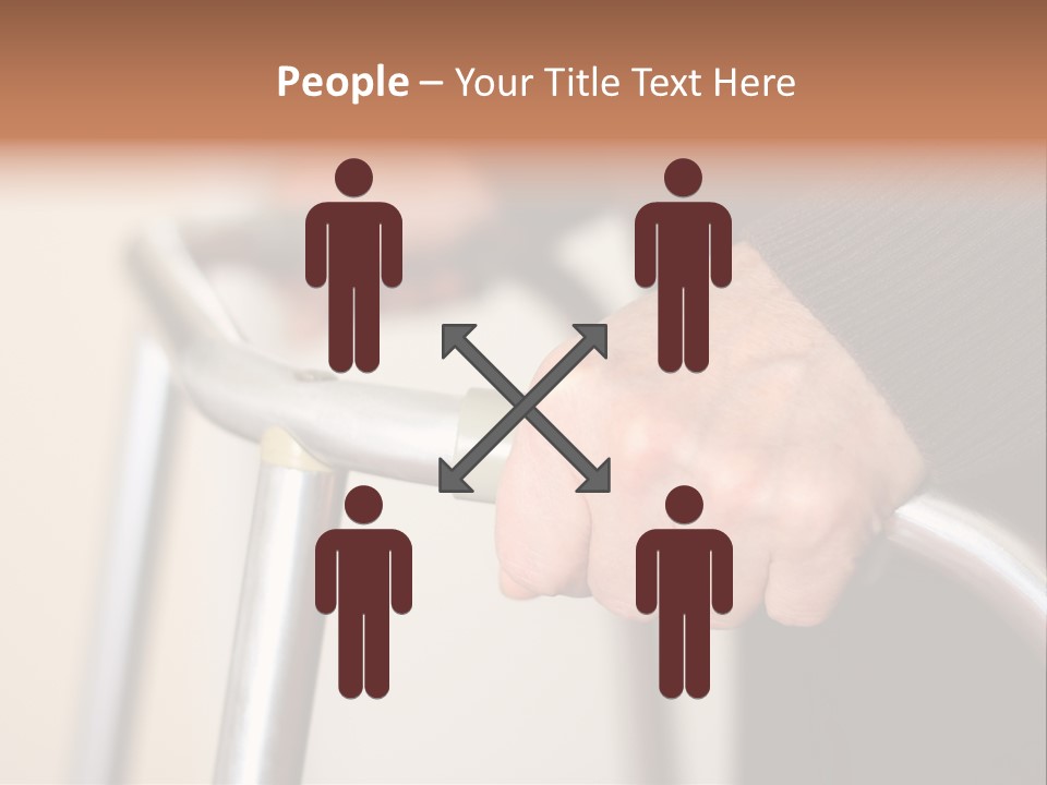 Walking Hospital People PowerPoint Template