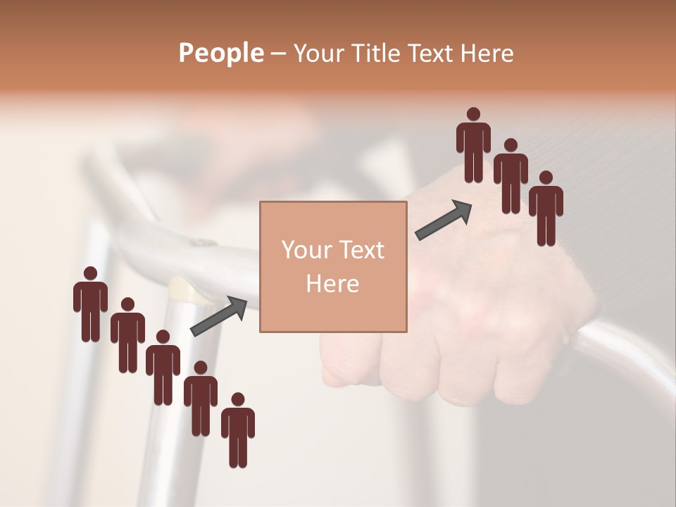 Walking Hospital People PowerPoint Template