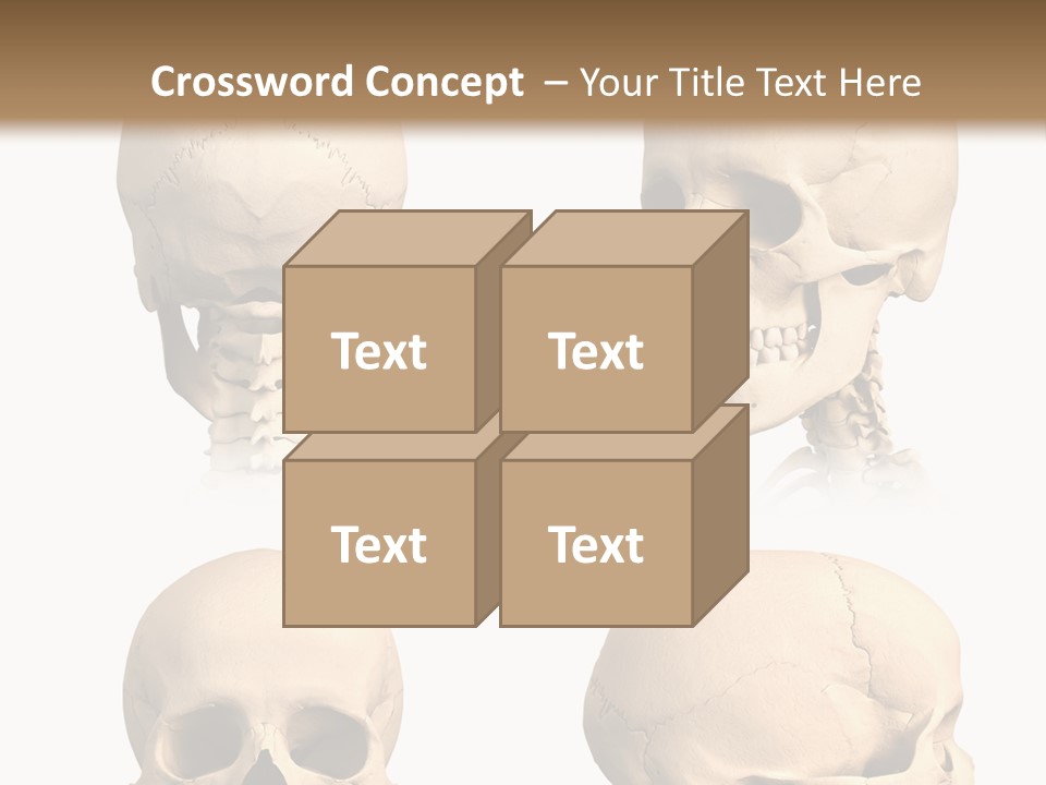 Human Object Black PowerPoint Template