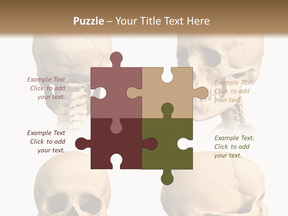Human Object Black PowerPoint Template
