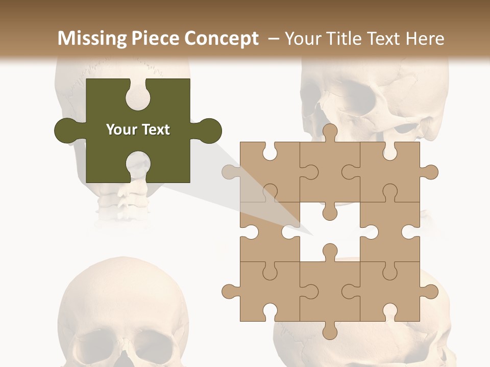 Human Object Black PowerPoint Template