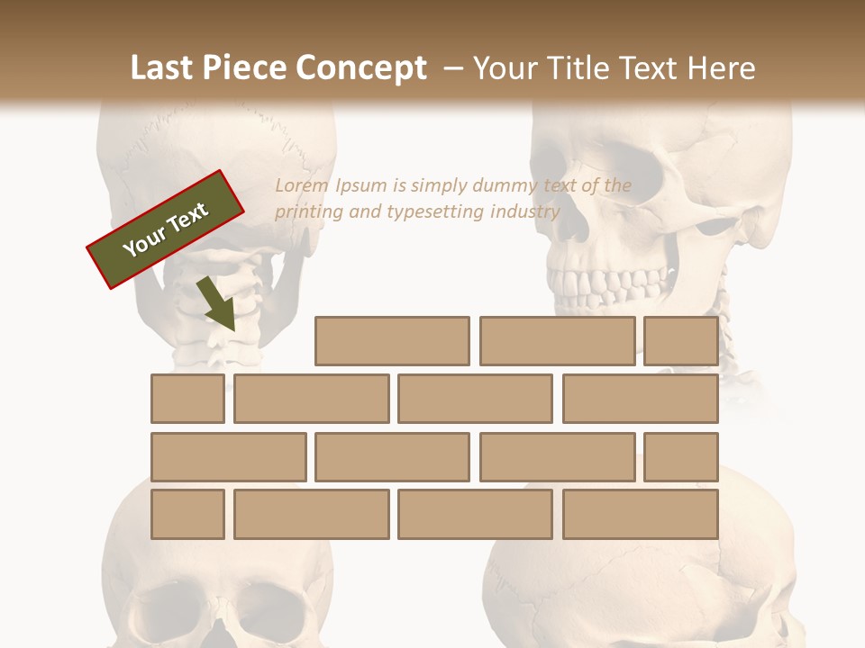 Human Object Black PowerPoint Template