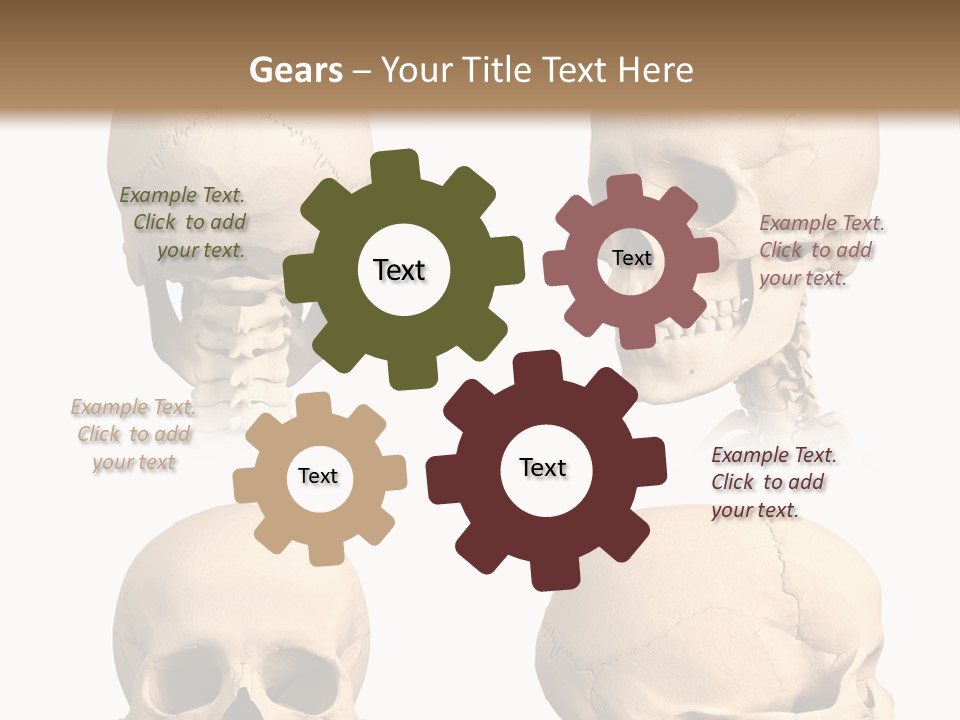 Human Object Black PowerPoint Template