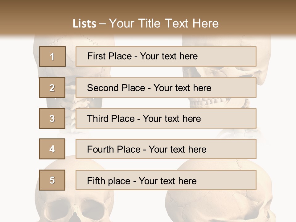 Human Object Black PowerPoint Template