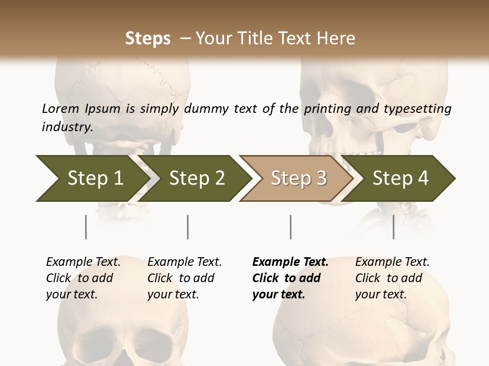 Human Object Black PowerPoint Template