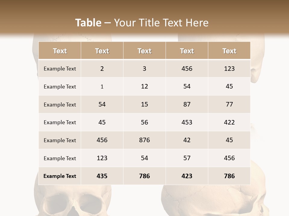 Human Object Black PowerPoint Template