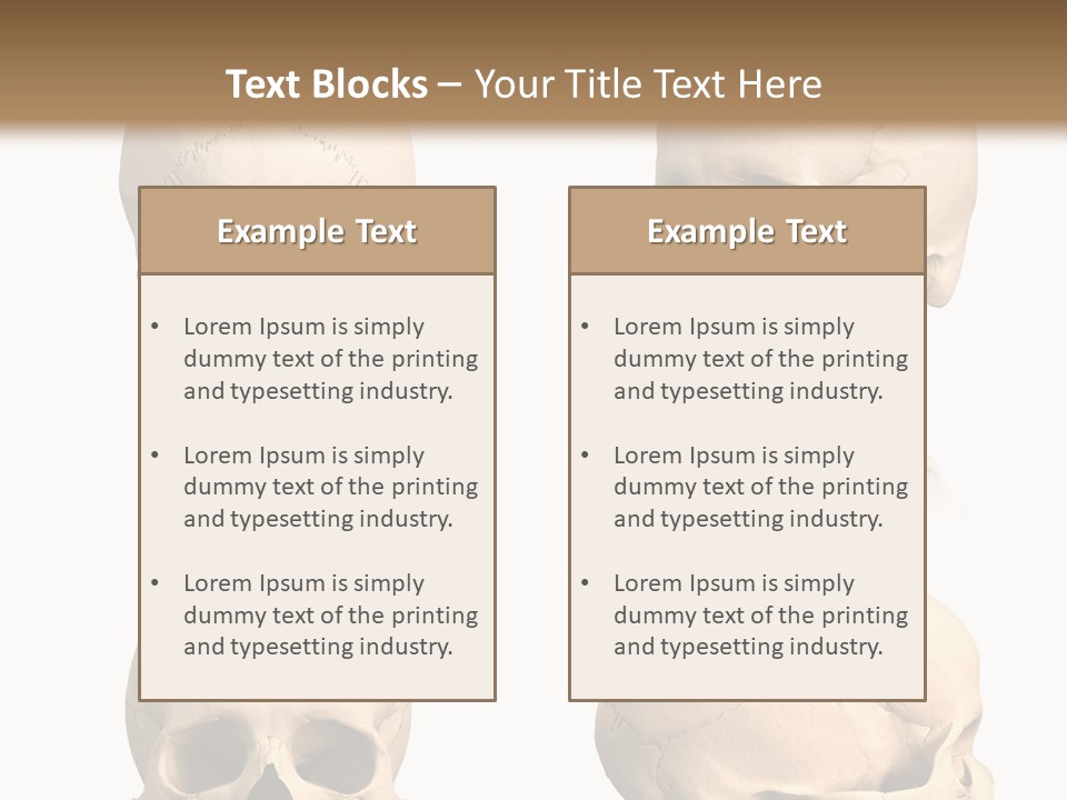 Human Object Black PowerPoint Template