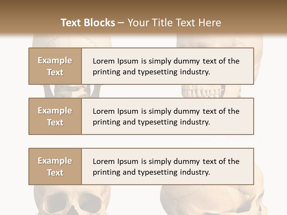 Human Object Black PowerPoint Template