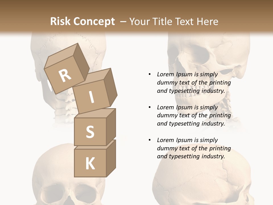 Human Object Black PowerPoint Template