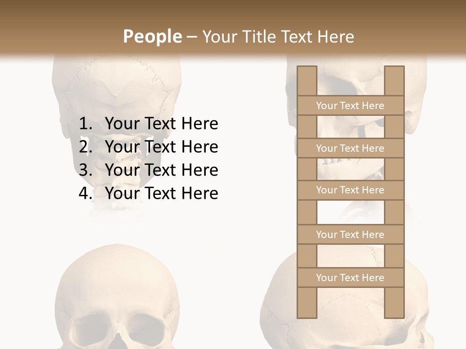 Human Object Black PowerPoint Template