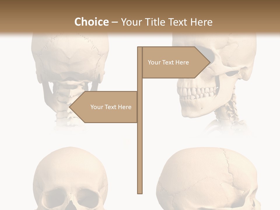Human Object Black PowerPoint Template