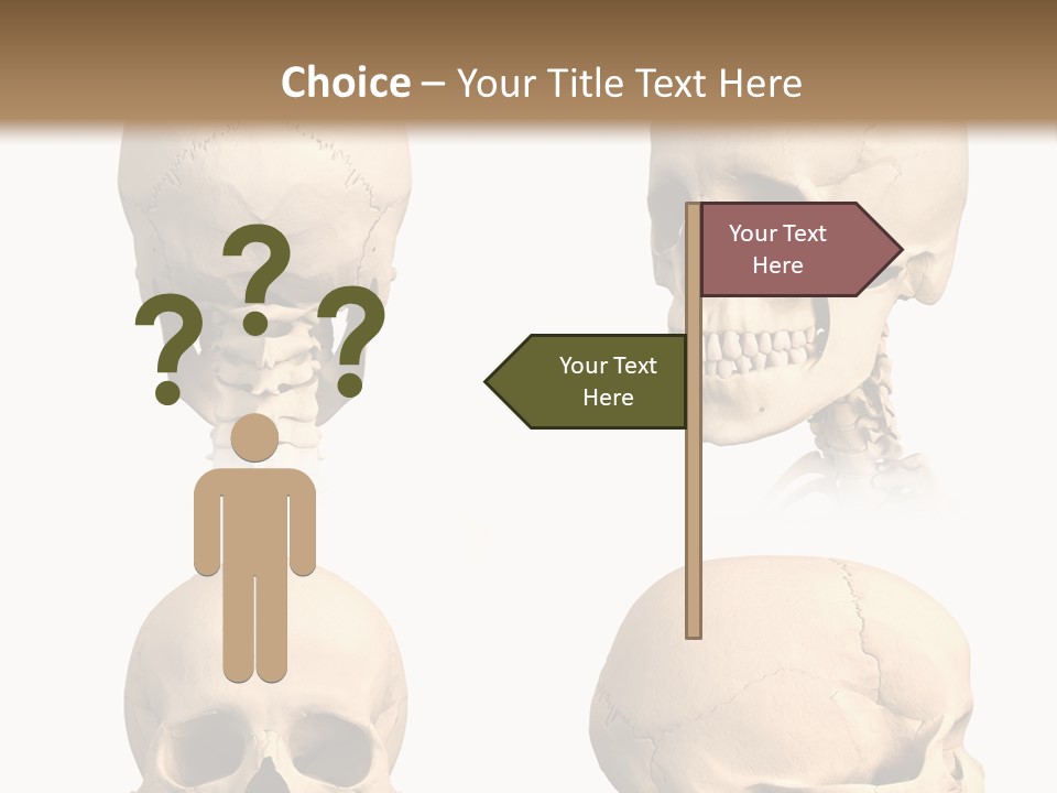 Human Object Black PowerPoint Template