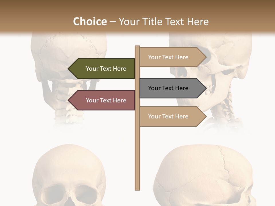 Human Object Black PowerPoint Template