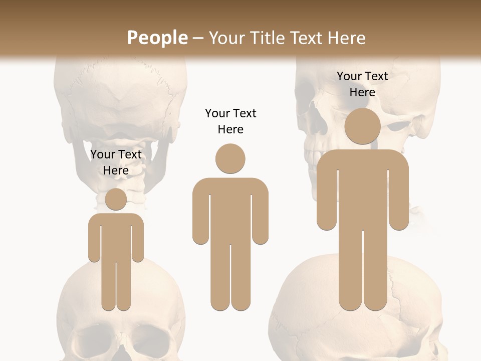 Human Object Black PowerPoint Template