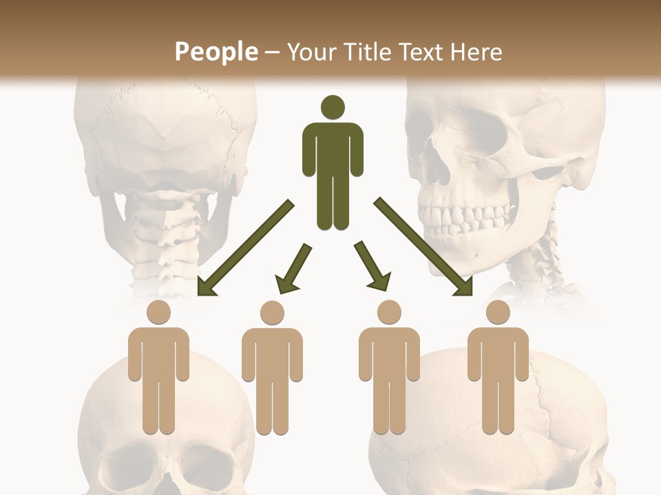 Human Object Black PowerPoint Template