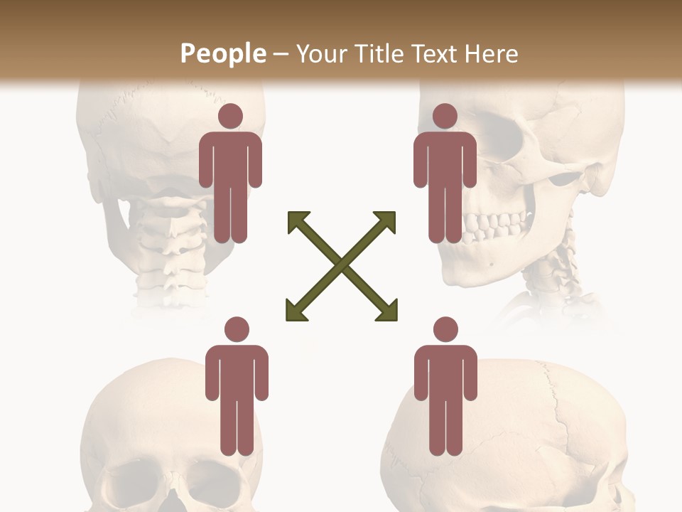 Human Object Black PowerPoint Template