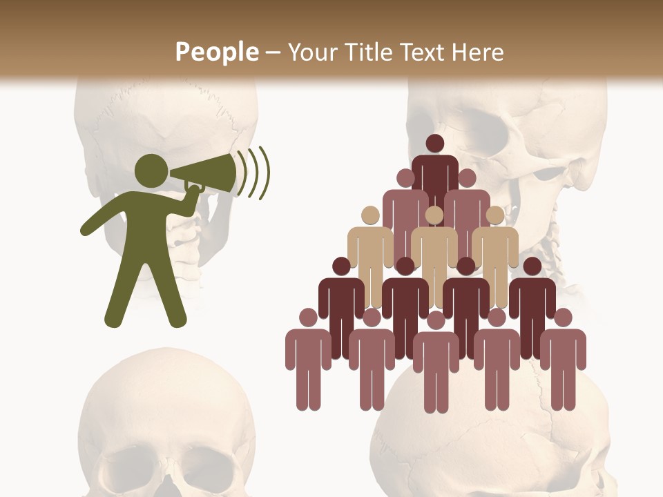 Human Object Black PowerPoint Template