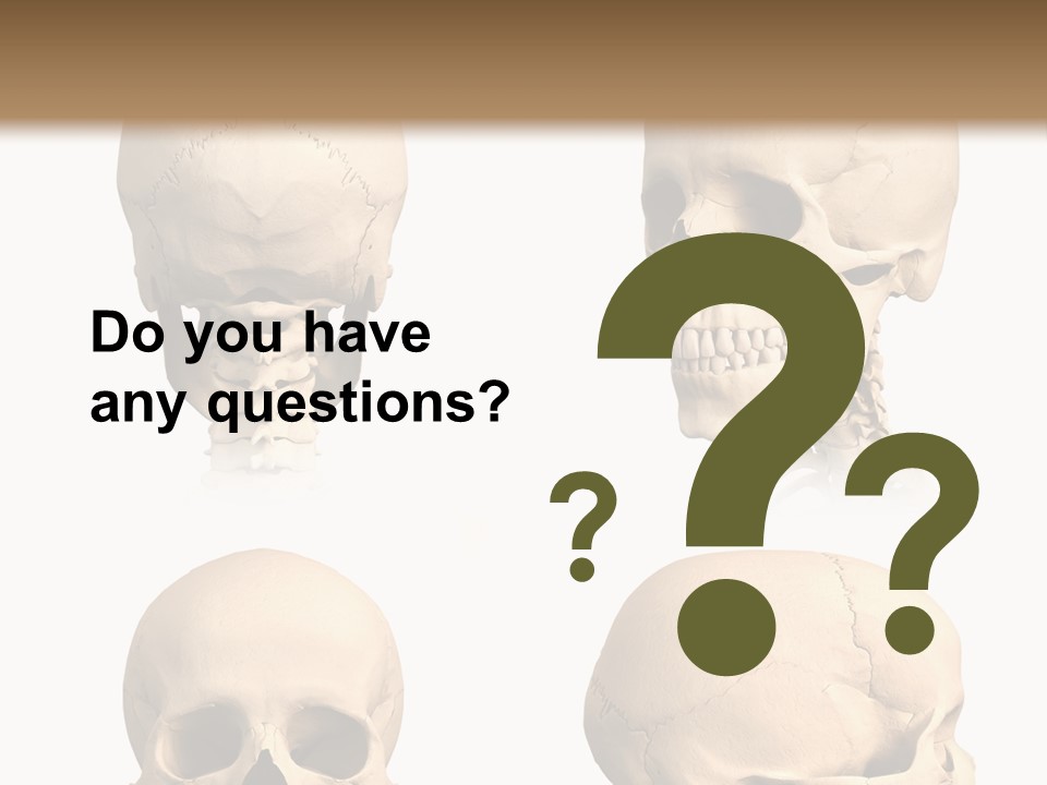 Human Object Black PowerPoint Template