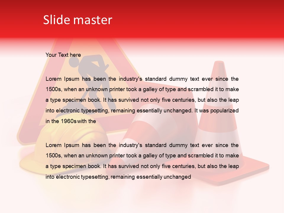 Design Warning Graphic PowerPoint Template