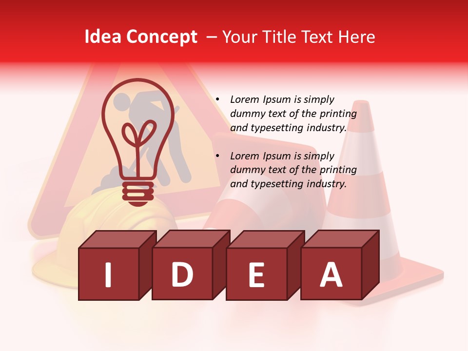 Design Warning Graphic PowerPoint Template