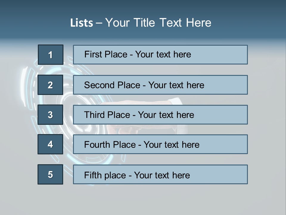 Display Selecting Click PowerPoint Template