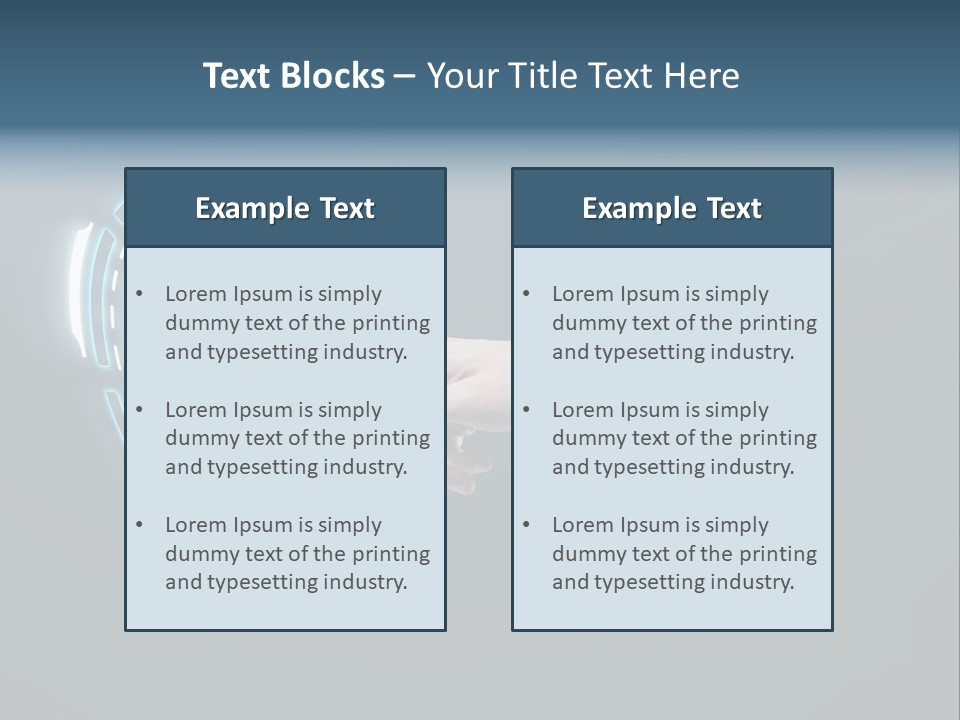 Display Selecting Click PowerPoint Template