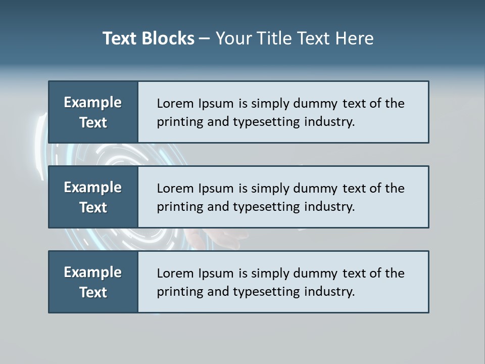 Display Selecting Click PowerPoint Template