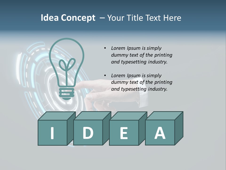 Display Selecting Click PowerPoint Template