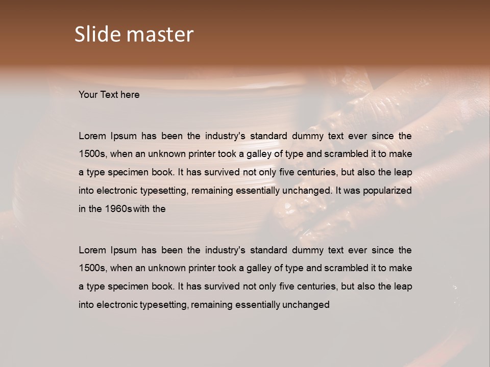 Vessel Hand Manufacturing PowerPoint Template