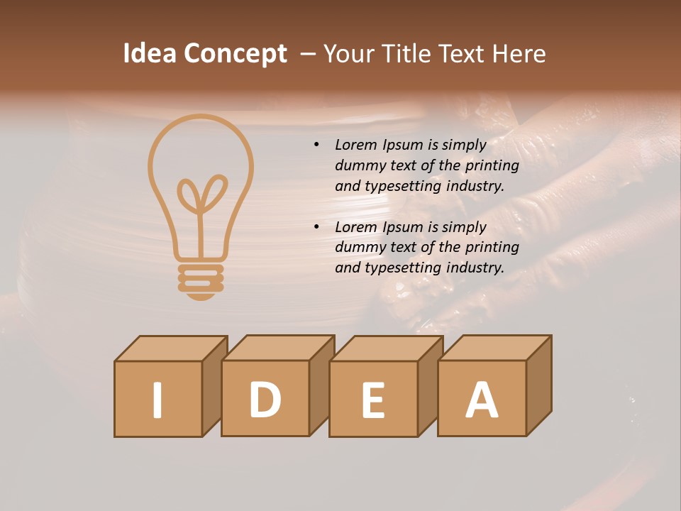 Vessel Hand Manufacturing PowerPoint Template