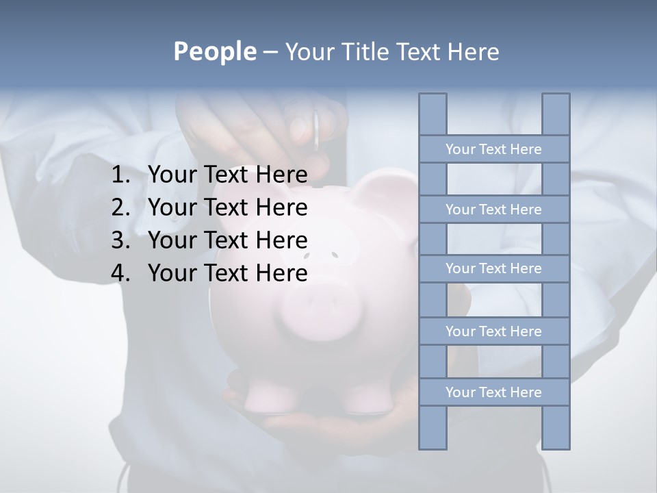 Pig Rich Piggybank PowerPoint Template