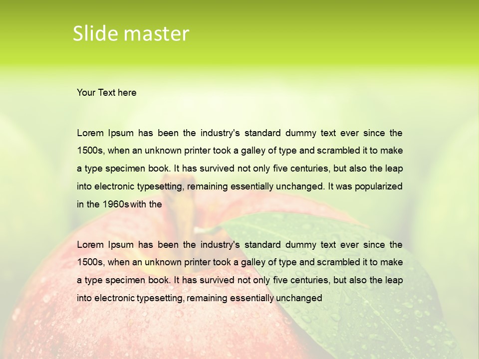 Water Sweet Sign PowerPoint Template