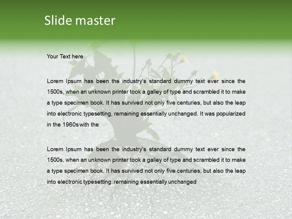 Plant Winning Strong PowerPoint Template