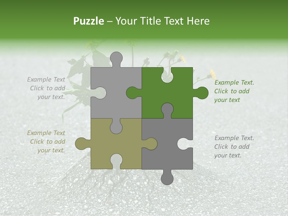 Plant Winning Strong PowerPoint Template